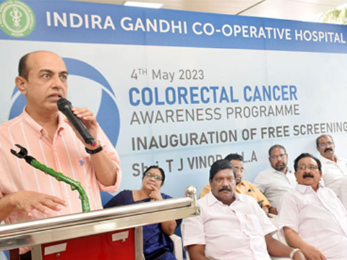 Colorectal cancer awareness at mission cancer care Indira Gandhi Co-op Hospital Kadavanthra Kochi